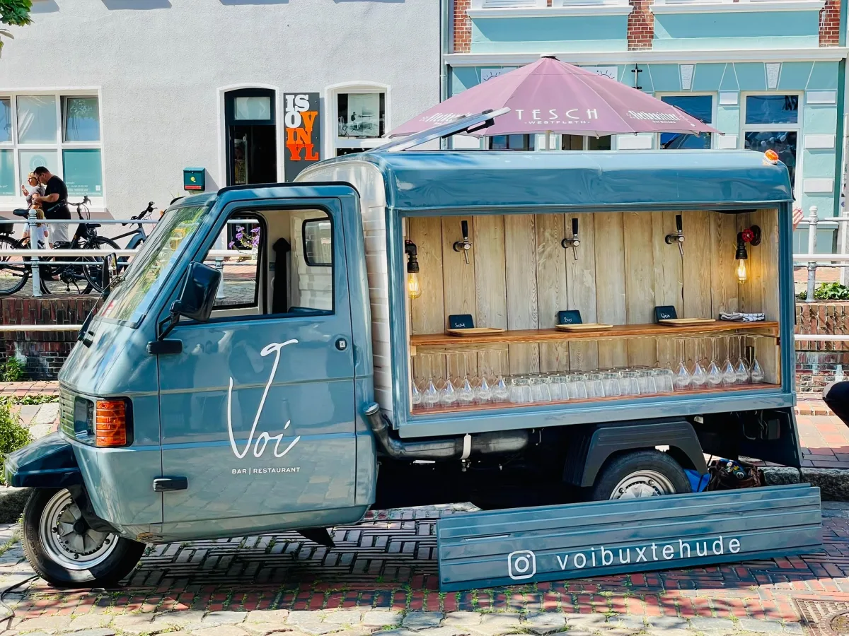 VOI Event-Van – Ape für Hochzeiten und Feiern